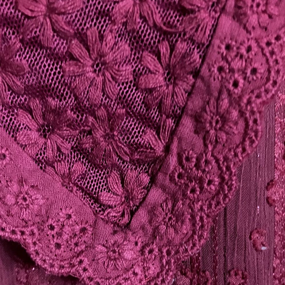 Alice Blue Deep burgundy blouse - Picture 12 of 12